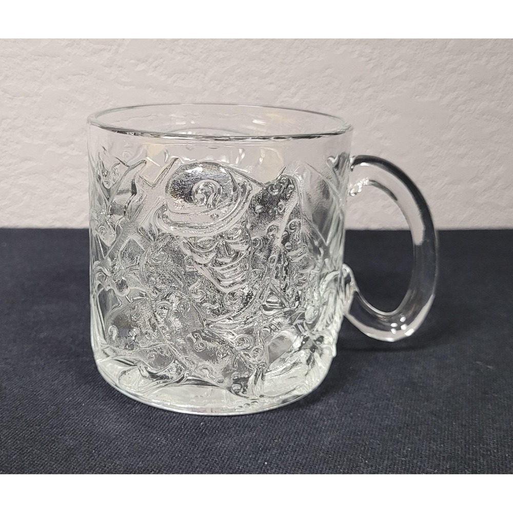Vintage 1995 McDonald's Batman Forever Riddler Collectible Promotional Glass Mug